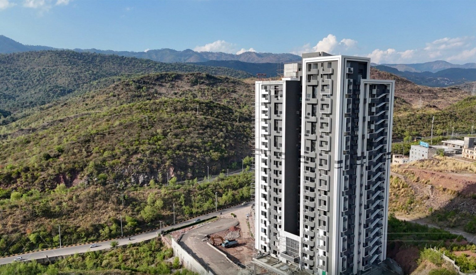 360 The Residences tower in final finishing, Murree Road Islamabad